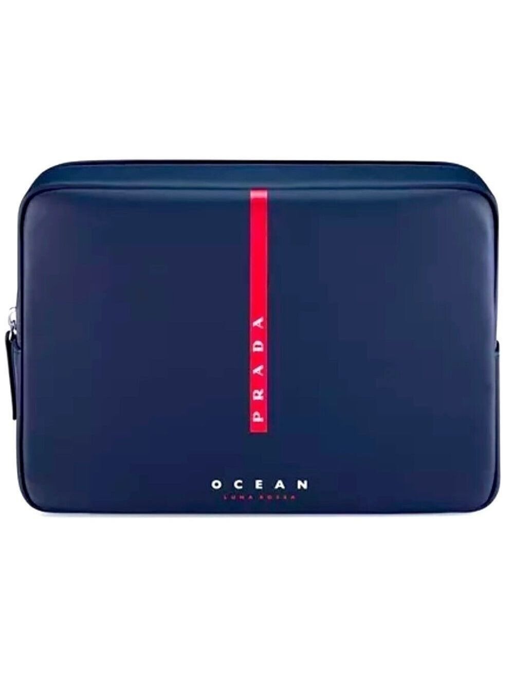 Prada Beauty Men’s Travel Pouch Toiletry Bag Navy Blue Authentic New